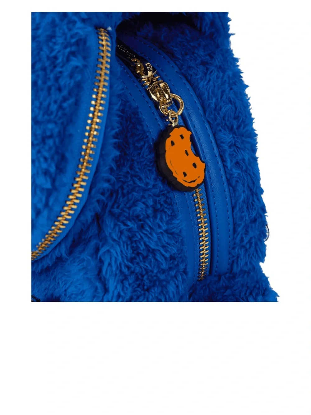 Loungefly Sesame Street Cookie Monster Plush Cosplay Mini Backpack With Coin Bag